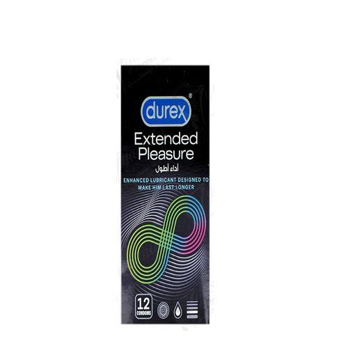 Durex Extended Pleasure Transparent Condoms for Men 12Condoms