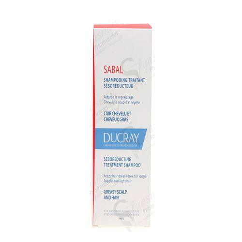 Ducray Sabal Seboreducing Treatment Shampoo for Greasy Scalp and Hair 200ml
