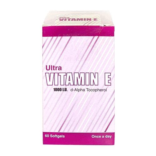 Ultra Vitamin-E 1000 IU 60Softgel Capsules