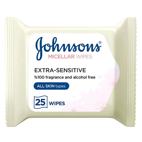 Johnson Micellar Wipes for All Skin Extra Sensitive 25Wipes