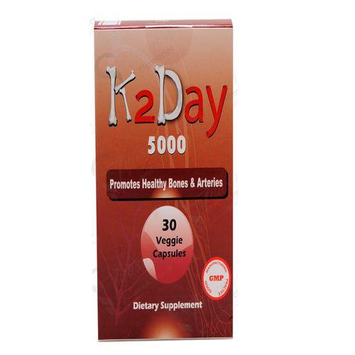 Puralife K2Day Promotes Healthy Bones and Arteries 5000mg 30Capsules