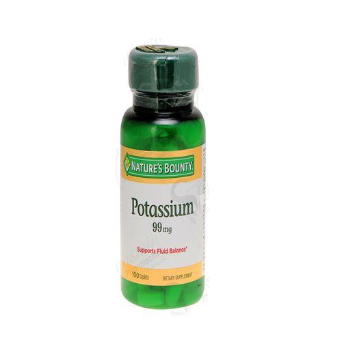 Nature Bounty Potassium Gluconate Supports Fluid Balance 99mg 100Capsules