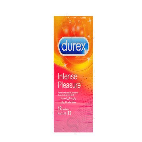 Durex Intense Pleasure Condoms with Dots and Ribs for Men 12Condoms