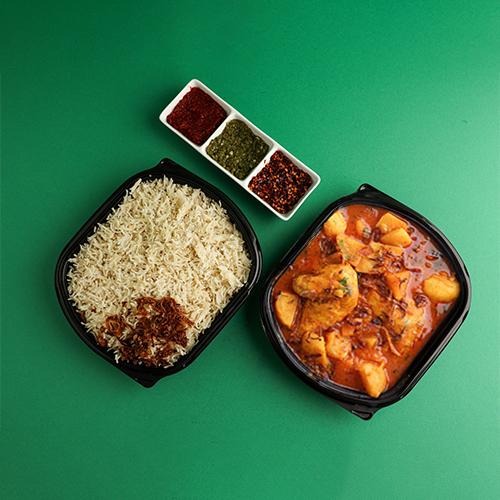 Chicken Potato Maraq with Rice