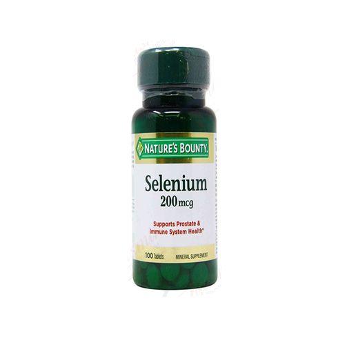 Nature Bounty Selenium Supports Prostate and Immune System Health 200mcg 100Tablets