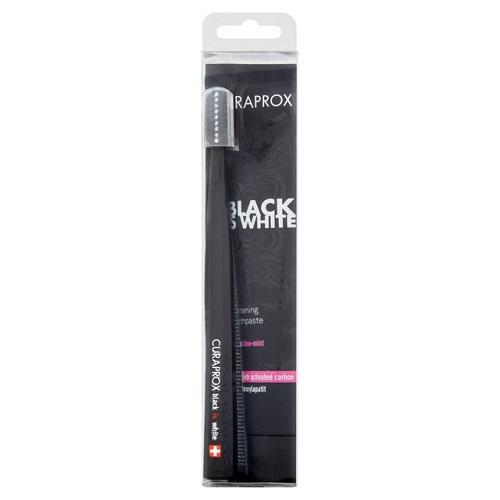 Curaprox Black is White Whitening Toothpaste with Brush