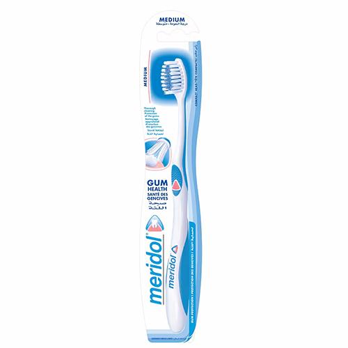 Meridol Gum Health Toothbrush Thorough Cleaning Production of the Gums Medium 1Pc