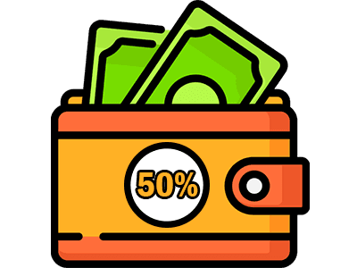 Save 50% and more image