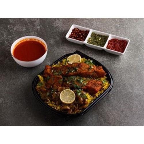 Mutabbaq Hammour with Shrimp