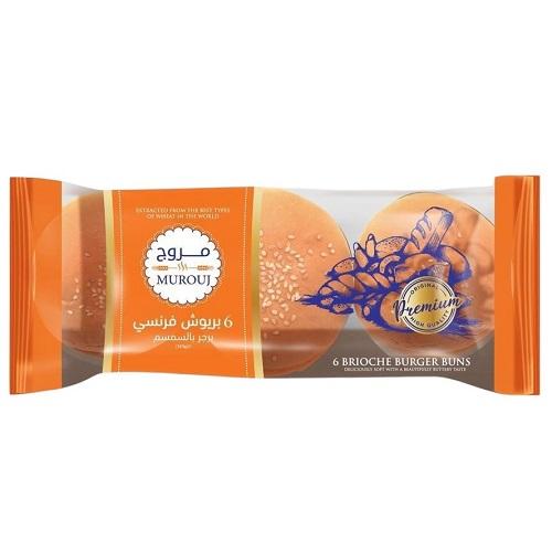Murouj French Brioche Burger with Sesame 6Pcs 360g