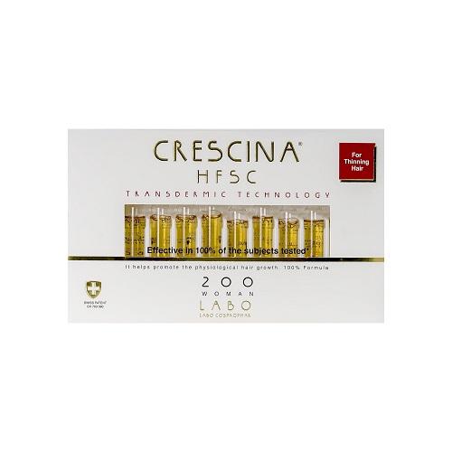 Crescina HFSC 200 Transdermic Ampoules for Regrowing Women Hair 20Ampoules Model No.KW00813
