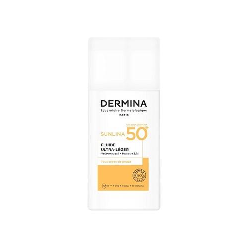 Dermina Sunlina Ultra Light Fluid Sunscreen Cream with SPF 50+ 50ml