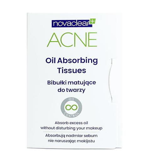 Novaclear Acne Oil Absorbing Tissues Oil Control 50Wipes