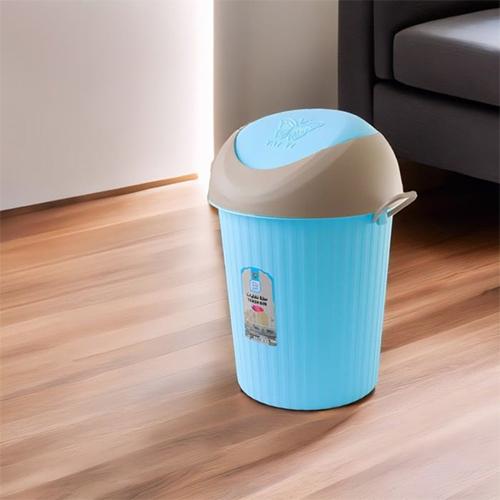 Trash Can with Lid Blue Model No.K1497-98
