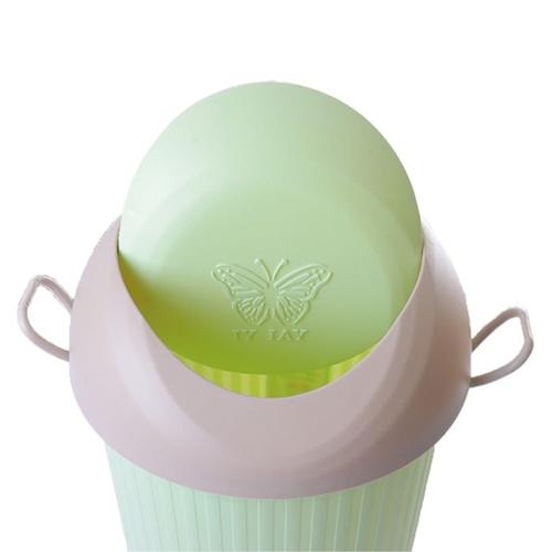 Trash Can with Lid Green Model No.K1497-98