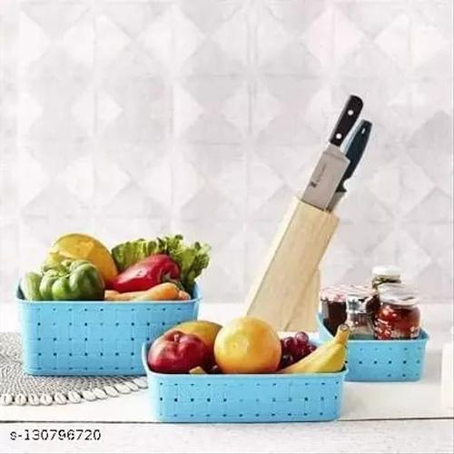 Shelf Organizer Set 3Pcs Blue Model No.AP153