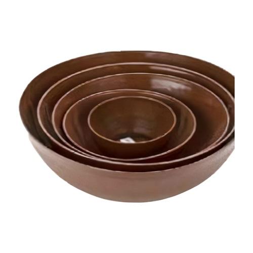 Set of Different Sized Dishes 5Pcs Brown Model No.AP194-1