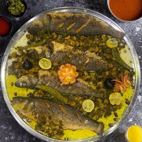 صينية مطبق سيباس ملكي تكفي 5الى6اشخاص