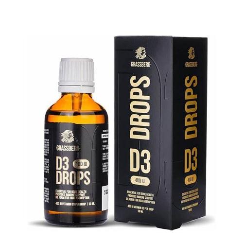 Grassberg Vitamin D3 Drops 400IU 50ml