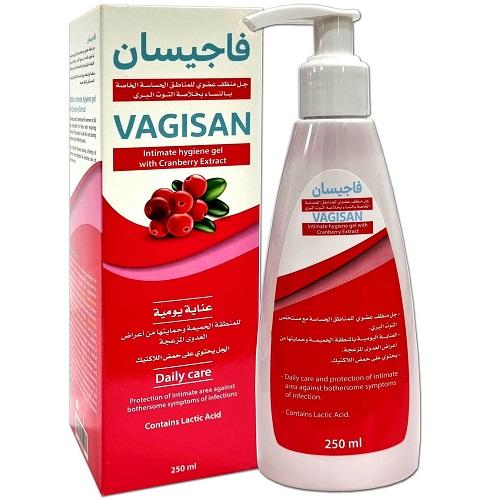 فاجسيان جل للنظافة الحميمة مع خلاصة التوت البري للعناية اليومية بالمنطقة الحميمة بحمض اللاكتيك 250مل