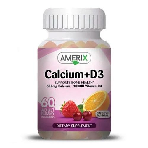 Amerix Calcium 500mg and D3 60Gummys