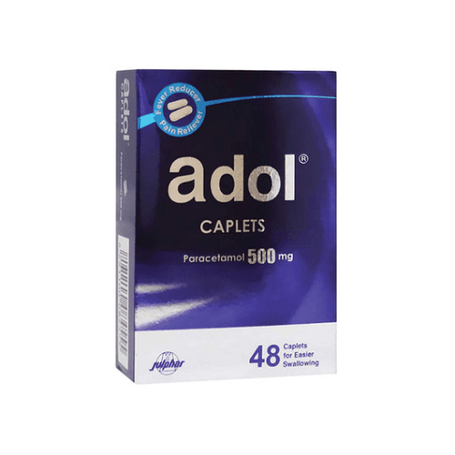 Adol 500mg for Fever Reducer and Pain Relic 48Caplets