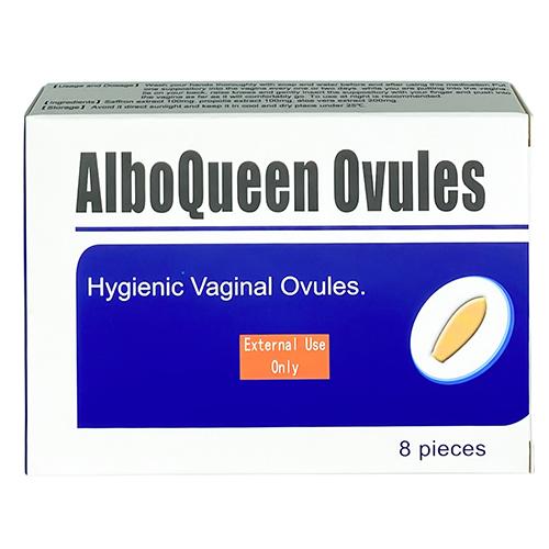 Alboqueen Hygienic Vaginal Ovules for Women to Treat Vaginal Problems 8Vaginal Suppositories