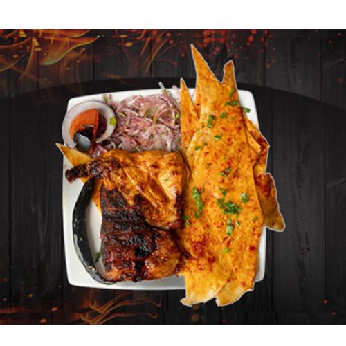 Half Chicken on Charcoal Meal