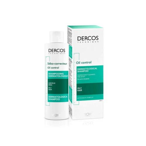 Vichy Dercos Oil Control Dermatological Shampoo for Oily Hair 200ml