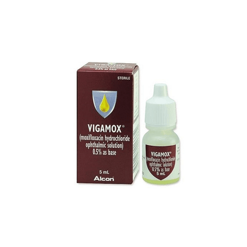 Vigamox 0.5% Antibiotic Eye Drop to Treat Bacterial Infections in the Eyes 5ml