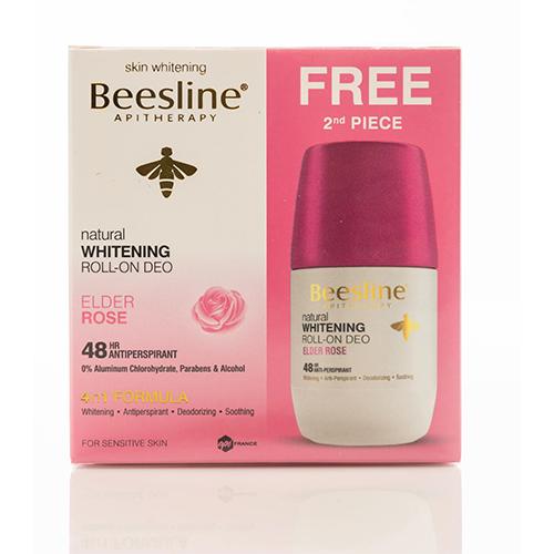 Beesline Whitening Deo Roll On Elder Rose 50ml 1+1Free