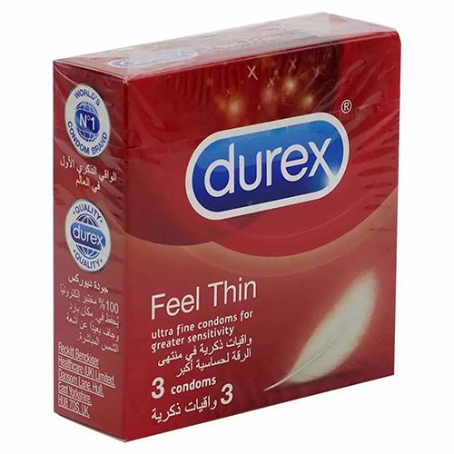 Durex Feel Thin Condoms 3Pcs