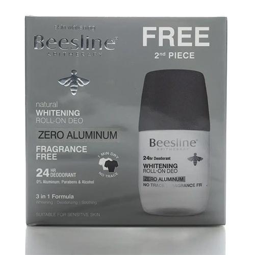 Beesline 24 Hours Zero Aluminum Roll Fragrance Free 50ml 1+1Free