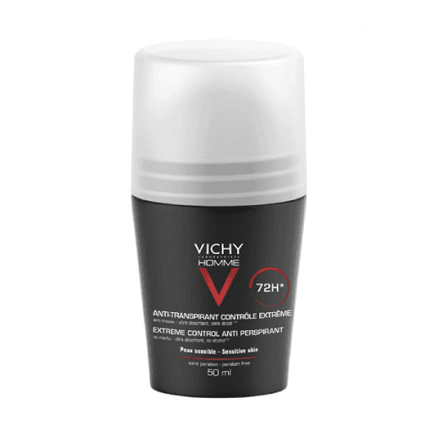 Vichy Homme Extreme Control Anti Perspirant 72Hrs Sensitive Skin Paraben Free 50ml
