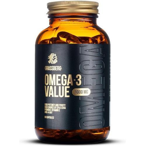 Grassberg Omega-3 Value 1000Mg 60 Capsules