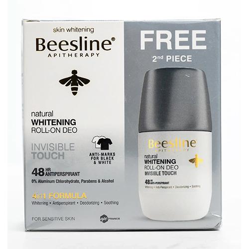 Beesline Whitening Deo Roll Invisible Touch 50ml 1+1Free