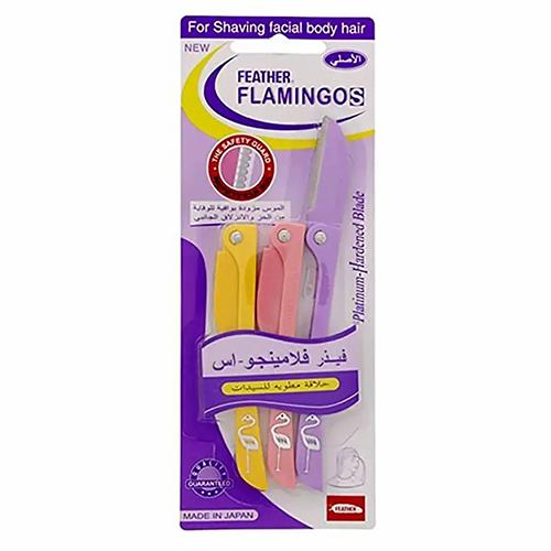 Feather Flamingos Eyebrow Shaving Blades 3Pcs