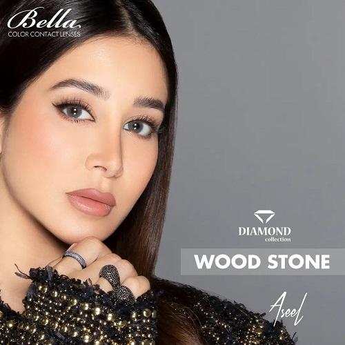 Bella Diamond Monthly Contact Lenses Wood Stone
