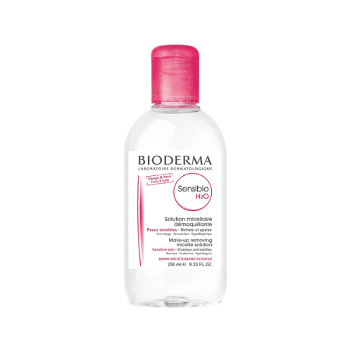 Bioderma Sensibio H2O Solution Micellaire Make Up Removing Micelle Solution Non Rinse Hypoallergenic for Face and Eyes Sensitive Skin 250ml