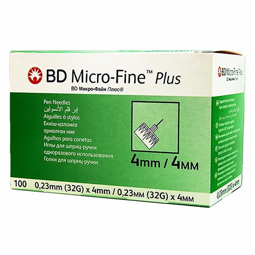 Bd Microfine 4mm 100Pcs