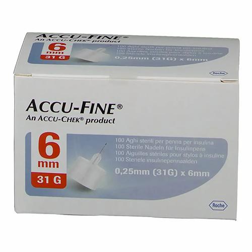 Accu Check Accu Fine 6×0.25Mm 31G 100Pcs