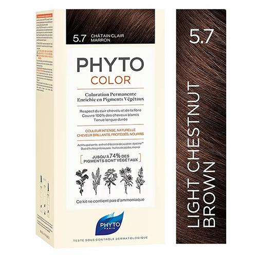 Phyto Hair Color-Light Chestnut Brown 5.7