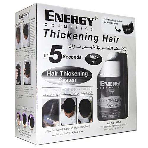 Energy Hair Thickening Kit Black