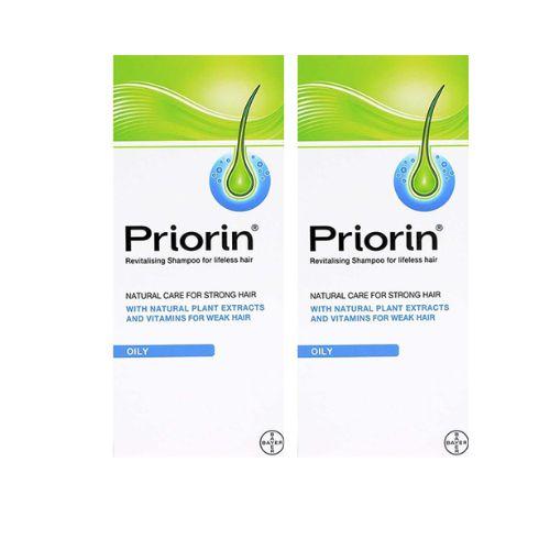 Priorin Revitalizing Shampoo for Lifeless Hair for Oily Hair 200ml 1+1Free