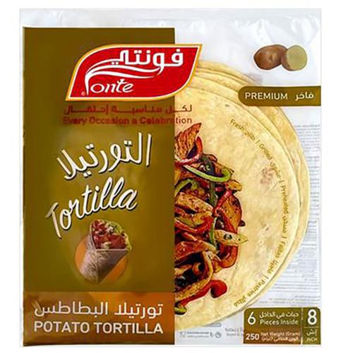 Fonte Potato Tortilla Wraps 6Pcs 250g