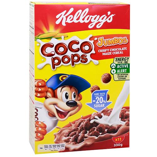 Kellogg's Coco Pops Crispy Breakfast Cereal with Chocolate 330g
