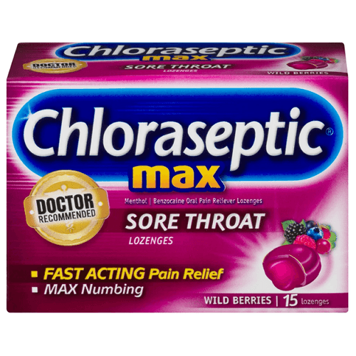 Chloracetic Max Lozenges with Cranberry 15Tablets