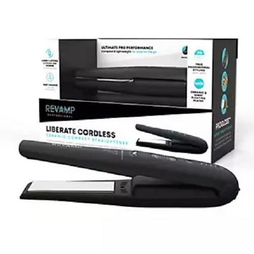 Revamp Liberate Cordless Compact Hair Straightener Black