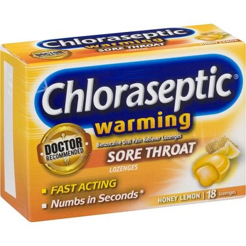 Chloraseptic Soothing Sore Throat with Honey and Lemon 18Lozenges