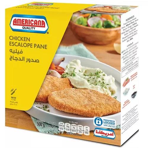 Americana Chicken Escalope Pane 500g